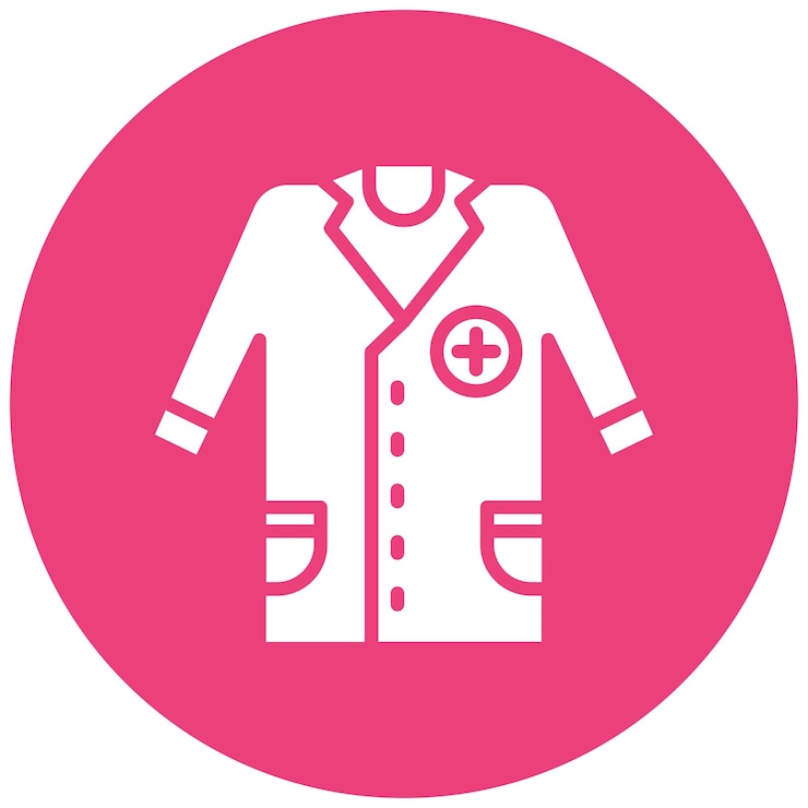 Vetor estilo de ilustração vetorial do doctor coat