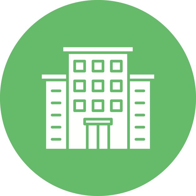 Estilo de ilustração vetorial do hotel