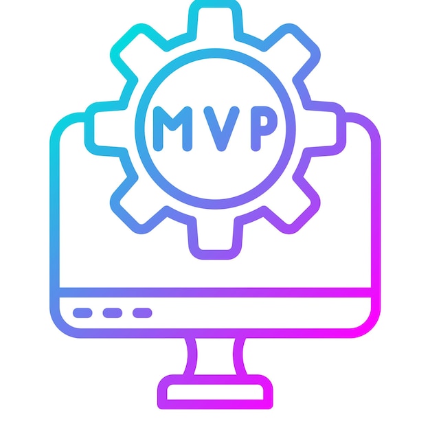 Vetor estilo de ilustração vetorial mvp