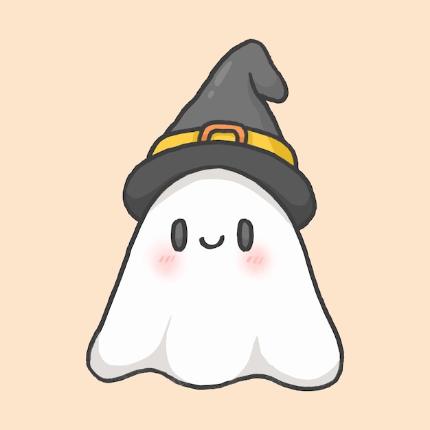 Estilo de mão desenhada fantasma de halloween