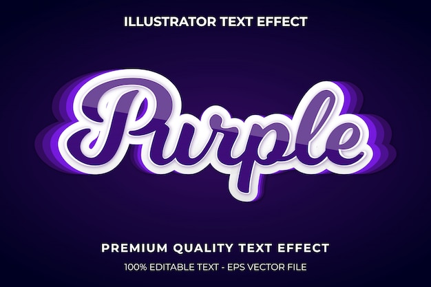 Vetor estilo de texto 3d premium