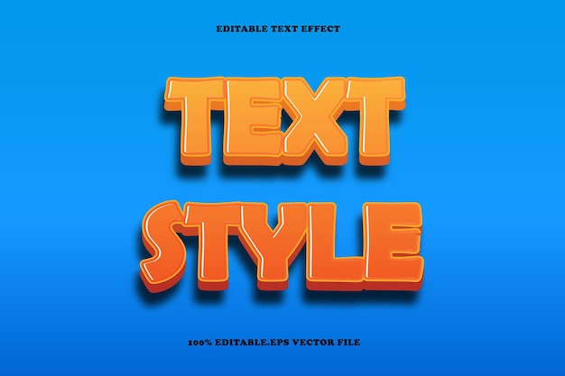 Estilo de texto Editável Efeito de texto Estilo gradiente em relevo 3D