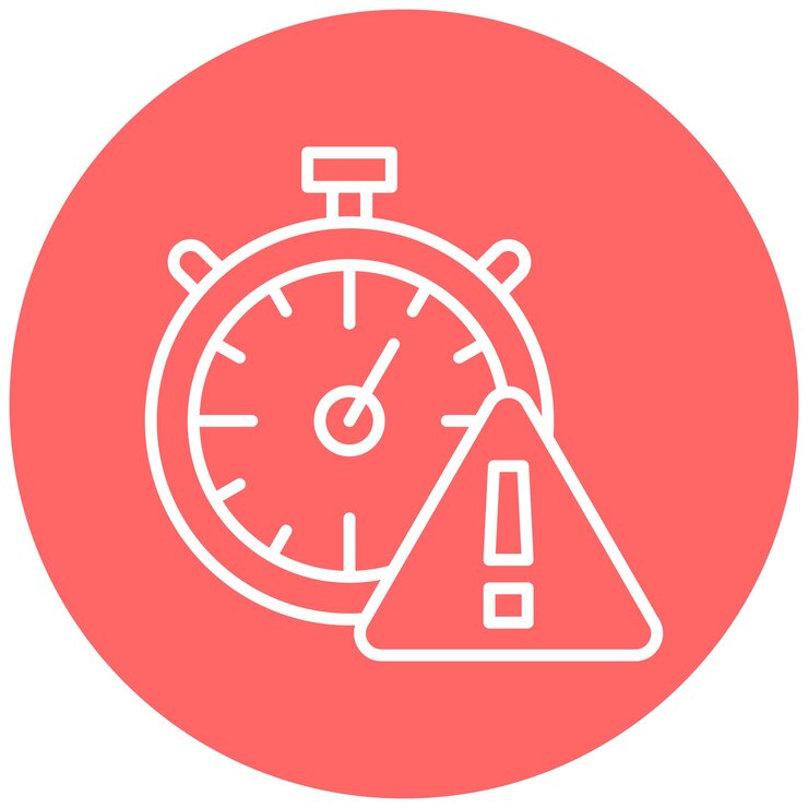 Vetor estilo do ícone de alerta de tempo