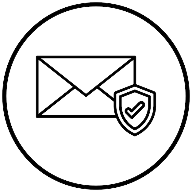 Estilo do ícone de segurança do e-mail
