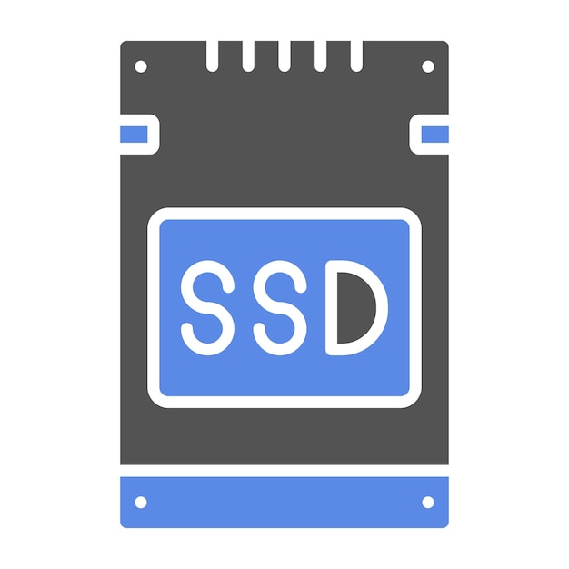 Vetor estilo do ícone do cartão ssd