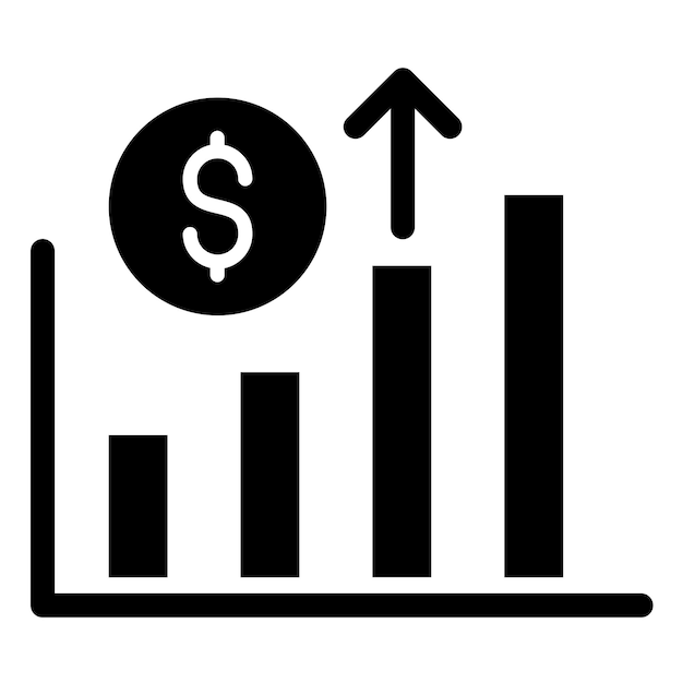 Vetor estilo do ícone do indicador económico de design vetorial