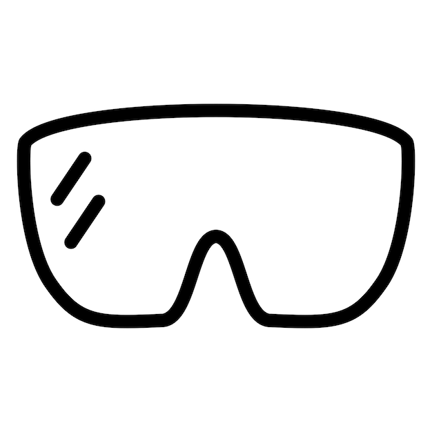Estilo do ícone do protetor ocular