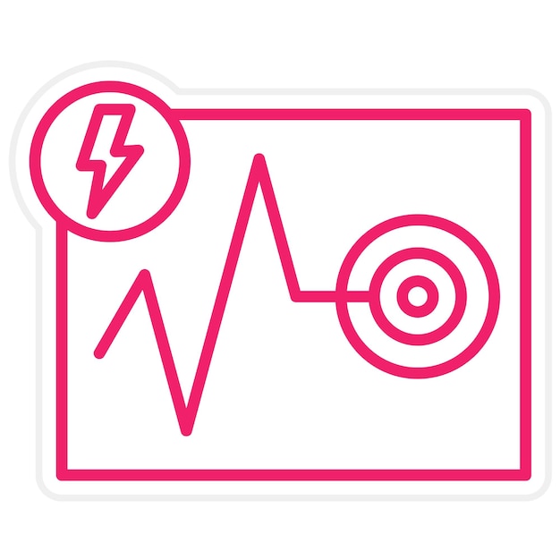 Estilo do ícone do sensor elétrico de projeto vetorial