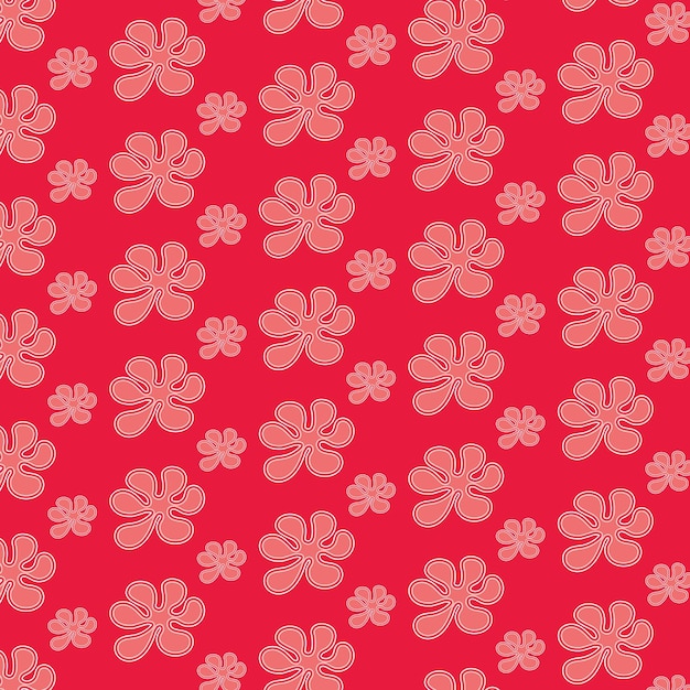 Estilo e belas costuras padrão monocromático fundo floral abstrato