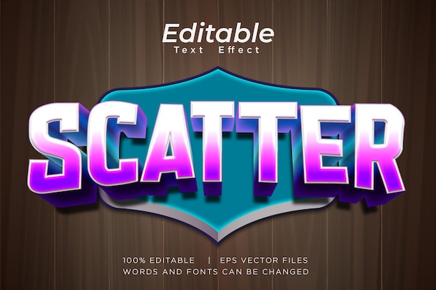 estilo gráfico de efeito de texto vetorial editável eps