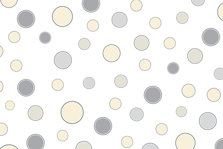Vetor estilo retro padrão de pontos polka multicolor