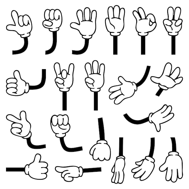 Estilo vetorial de desenho animado à mão