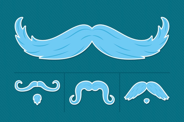 Estilos de bigode azul