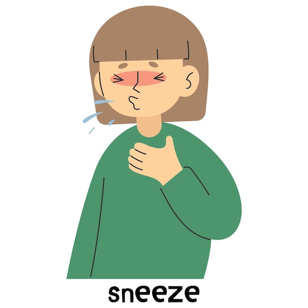Vetor estornudar 5