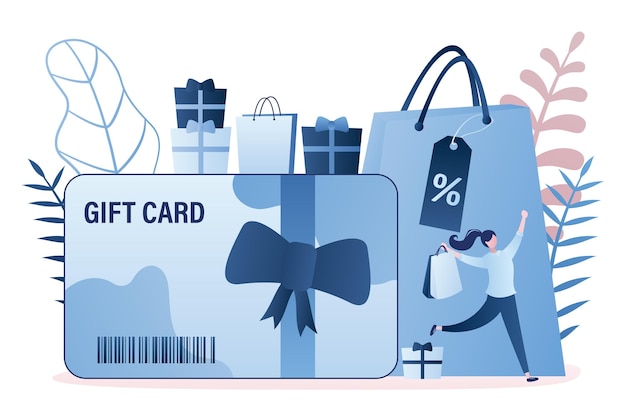 Estratégia de cartão-presente e promoção de voucher-presente, cupom de desconto e certificado