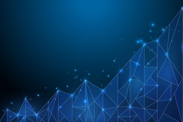 Estratégia de negócios, crescimento, negociação de ações de tecnologia digital, gráfico digital, aumento de negócios em s