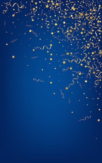 Estrela amarela caindo vetor fundo azul divertido