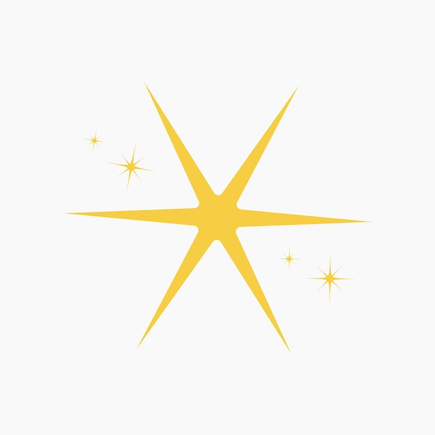 Estrela brilhante amarela