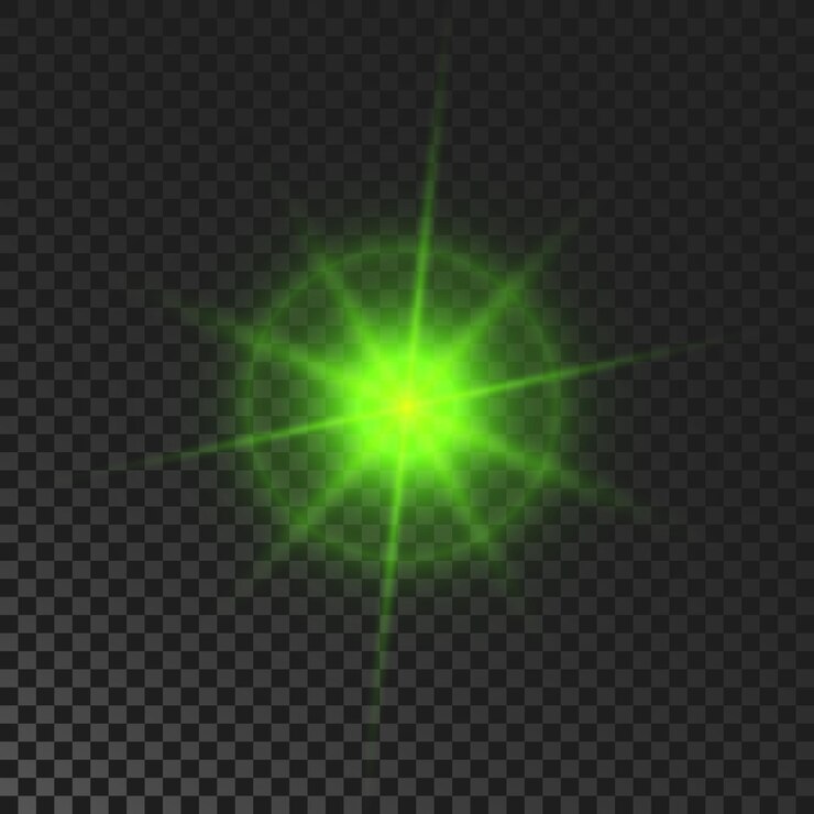 Vetor estrela cintilante verde brilhante