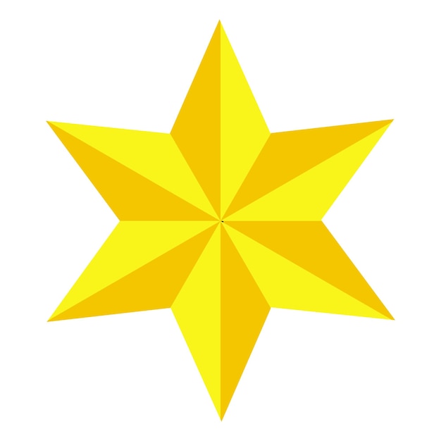Vetor estrela de david judaica estrela dourada de seis pontas gold magen david icon