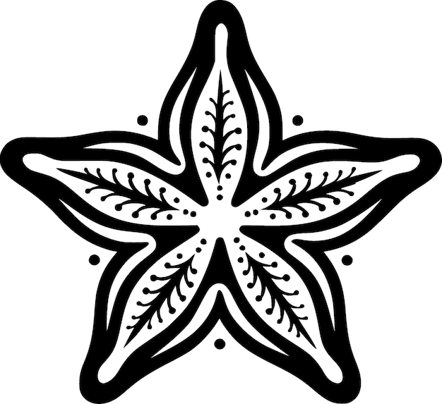 Vetor estrela de mar de alta qualidade logo vector ilustração vetorial ideal para gráfico de t-shirt