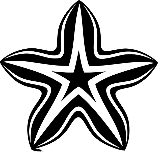 Vetor estrela de mar de alta qualidade logo vector ilustração vetorial ideal para gráfico de t-shirt