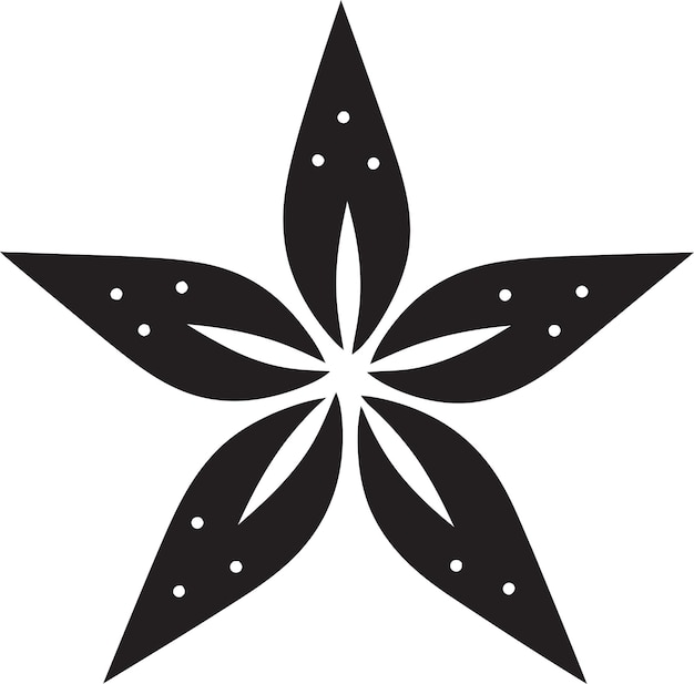 Estrela de mar vectorizada transformando a natureza em arte do conceito à ilustração de estrela de mariana vectorizada