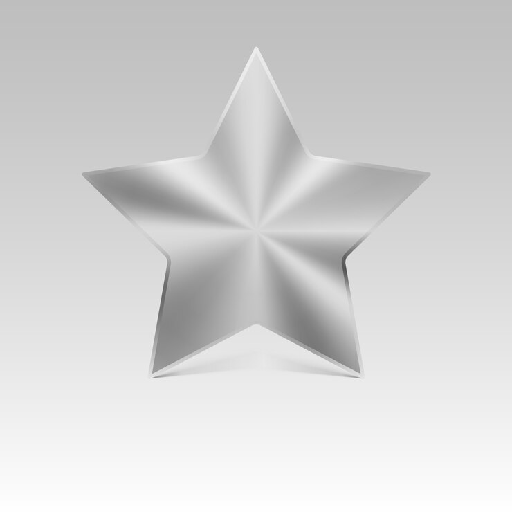 Vetor estrela de metal