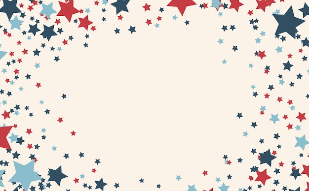 Vetor estrelas coloridas confeti decoração de celebração para festa evento de aniversário ou festival de aniversário conceito horizontal