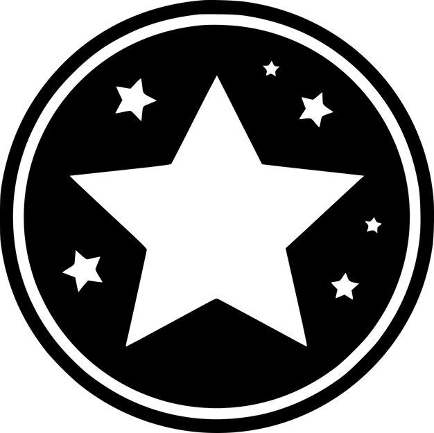 Vetor estrelas logotipo vetorial de alta qualidade ilustração vetorial ideal para gráfico de camiseta