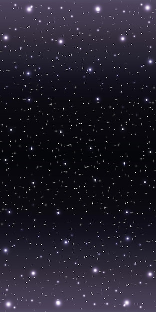 Vetor estrelas no céu noturno
