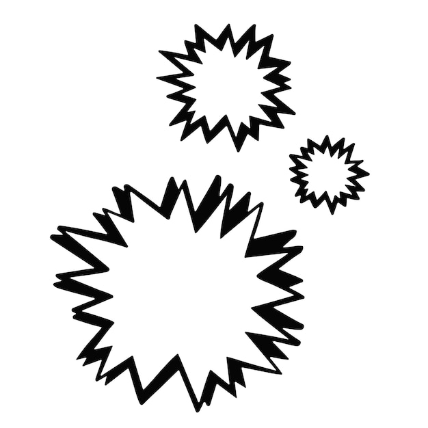 Estrelas vetoriais doodle ilustração vetorial de estrelas cadentes e cadentes