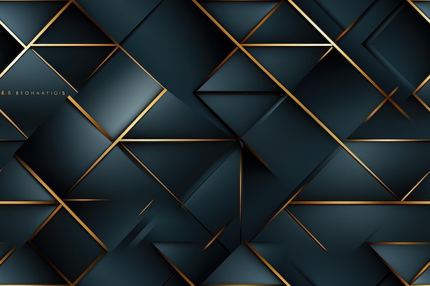 Vetor estribos abstratos linhas douradas em fundo preto com espaço para o seu texto estilo de luxo você pode nos