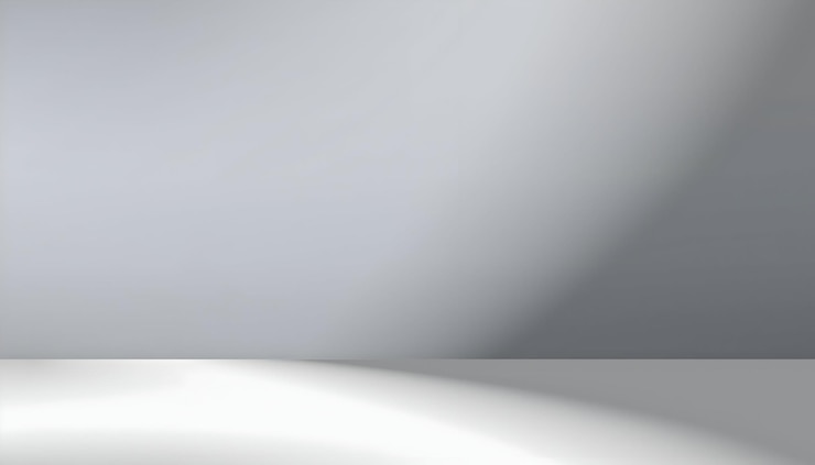 Vetor estúdio minimalista com iluminação dramática