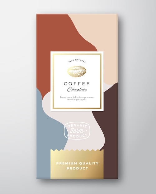 Etiqueta Do Café Do Chocolate.
