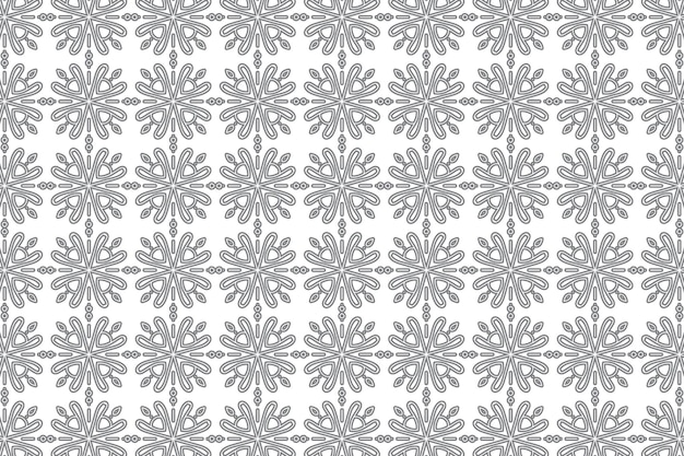 Vetor Étnico, floral, seamless, padrão, ornamental, padrão