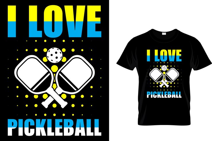 Vetor eu adoro pickleball.
