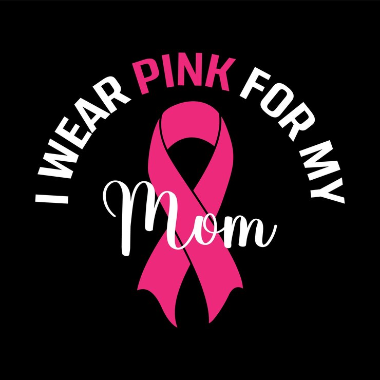 Vetor eu uso rosa para minha mãe vector de design