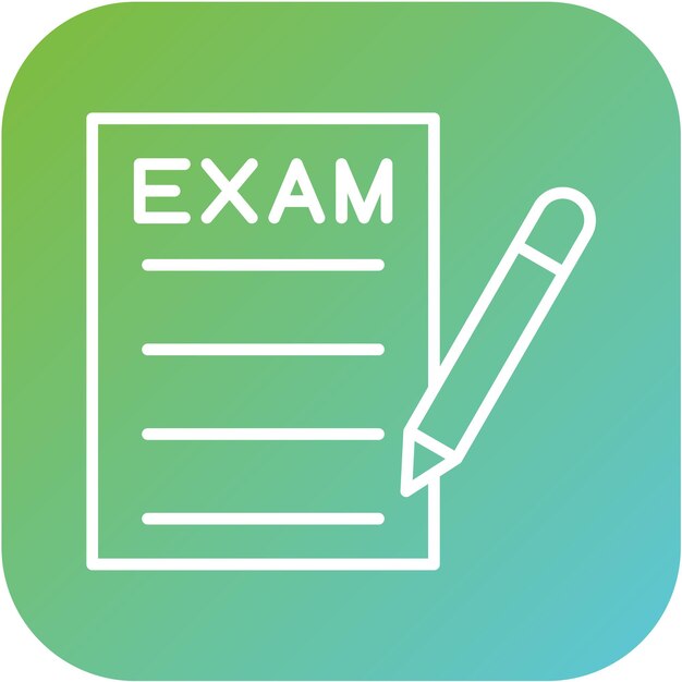 Vetor exam icon style