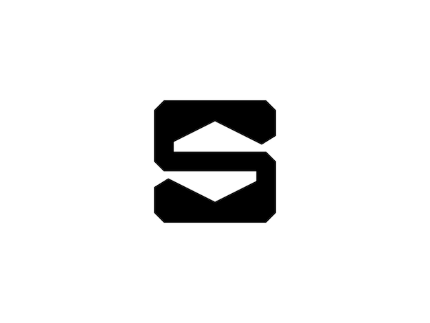 Vetor excelente design de logotipo de monograma da letra s