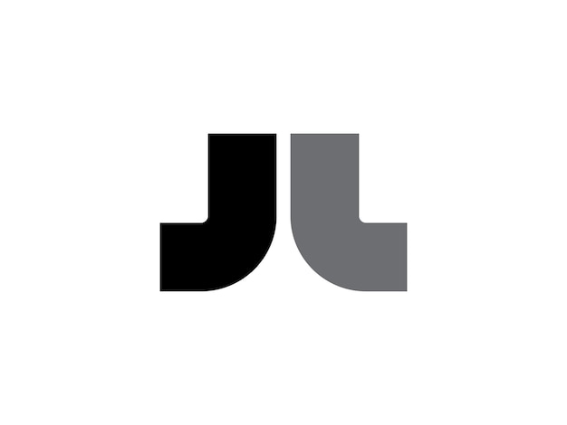 Excelente letra de monograma jl ou design de logotipo lj