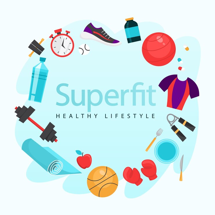Vetor exercício de esporte. hora de fazer exercícios e treinar