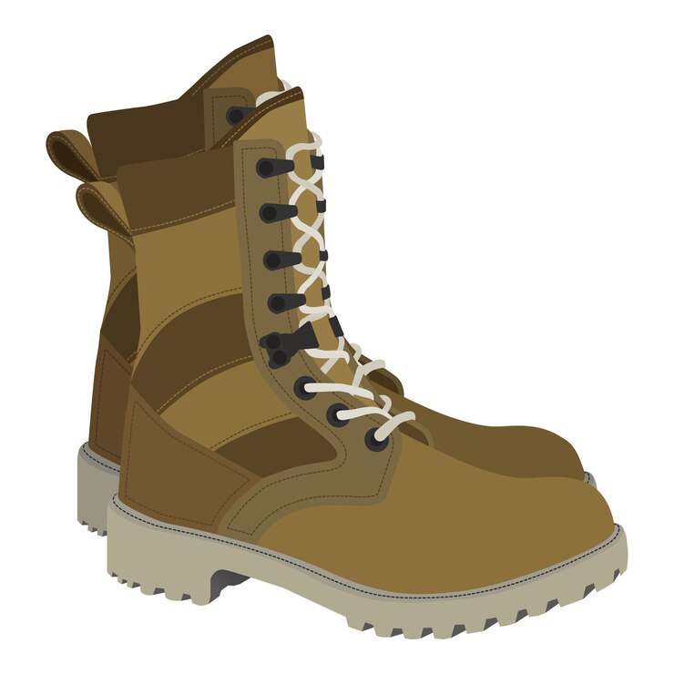 Exército carrega ilustração em estilo simples dos desenhos animados
