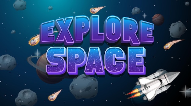 Explore o design do pôster do Espaço