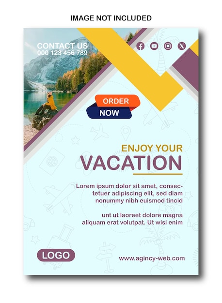 Explore o mundo das viagens, vendas e marketing de negócios com designs minimalistas de cartazes e panfletos