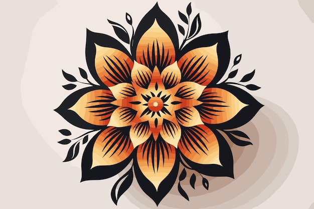 Explosão de flores Flores tropicais mágicas coloridas isoladas em fundo preto na arte pop vetorial