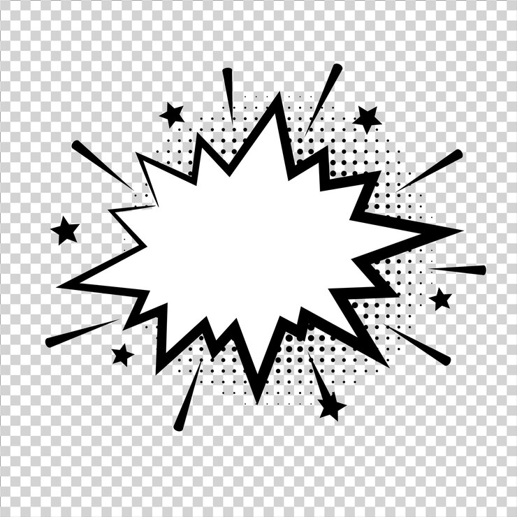 Vetor explosão em quadrinhos vetorial bolha de fala em quadrinhos para diferentes emoções wow omg boom gtfo yeah damn wtf sem texto