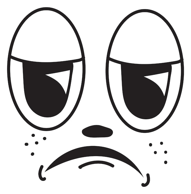 Olhos Tristes Desenho Animado Expressão Facial Vetor PNG , Triste, Desenho  Animado, Expressão Triste Imagem PNG e Vetor Para Download Gratuito