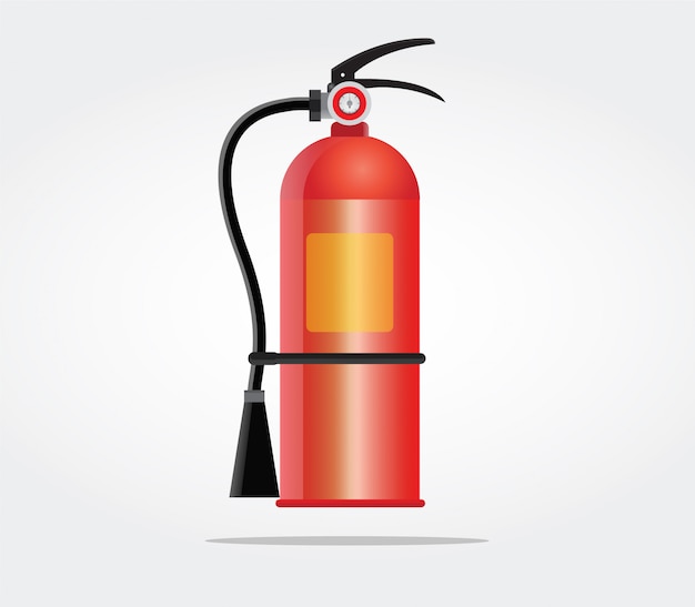 Extintor de incêndio.