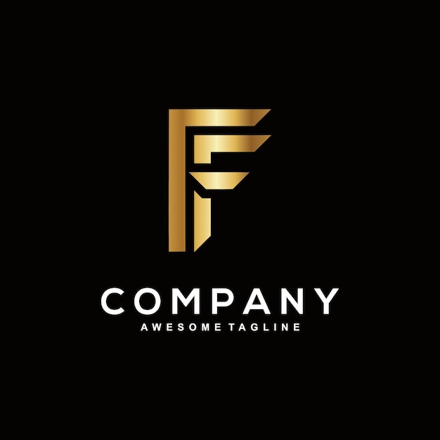 F design de logotipo para empresas